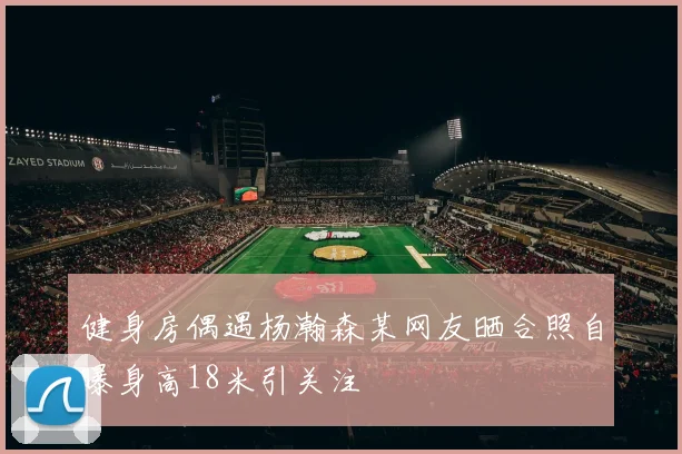 健身房偶遇杨瀚森某网友晒合照自曝身高18米引关注